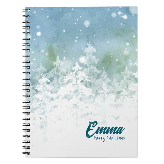 Personalised Christmas Notebook - Emma (Front)