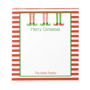 Personalised Christmas Notepad Festive Elves
