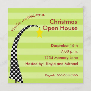 Personalised Christmas Open House Invitation