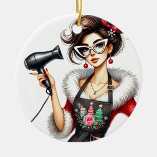 Personalised Christmas Ornament for Hairdresser