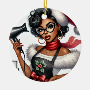 Personalised Christmas Ornament for Hairdresser