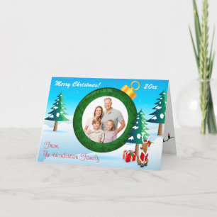 Personalised Christmas Ornament Photo Card 4