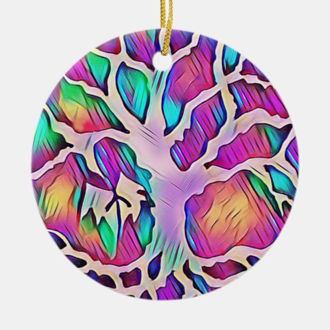 Personalised Christmas Ornament Tree of Life (Front)