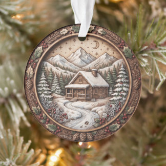 Personalised Christmas Ornament Watercolor Family