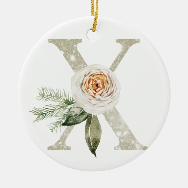 Personalised Christmas ornament with your initials (Front)