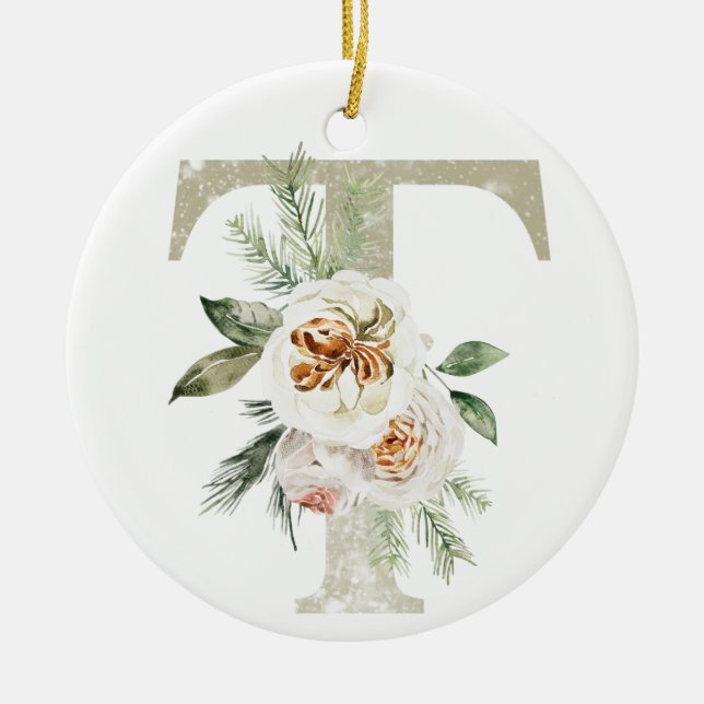 Personalised Christmas ornament with your initials (Front)