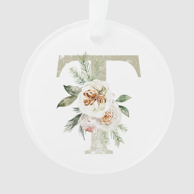 Personalised Christmas ornament with your initials (Front)