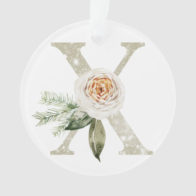 Personalised Christmas ornament with your initials (Front)