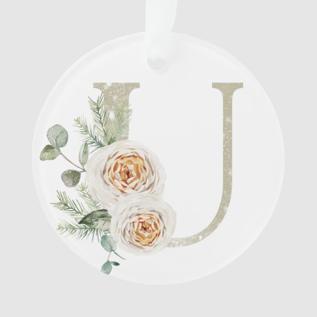 Personalised Christmas ornament with your initials (Front)