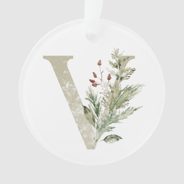 Personalised Christmas ornament with your initials (Front)