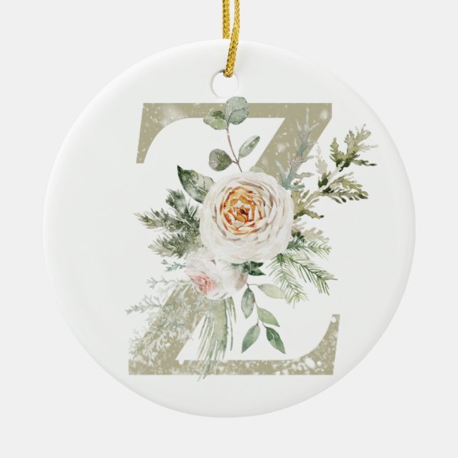 Personalised Christmas ornament with your initials (Front)