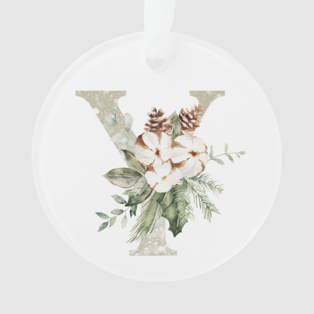 Personalised Christmas ornament with your initials (Front)