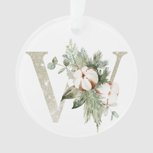 Personalised Christmas ornament with your initials (Front)