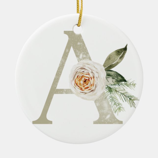 Personalised Christmas ornament with your initials (Front)
