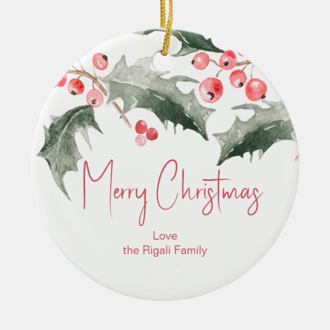 Personalised Christmas Ornaments (Front)