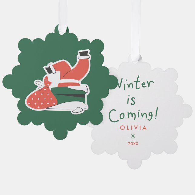 Personalised Christmas Ornaments – Cute Holiday  (Front/Back)