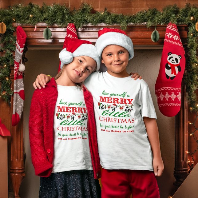Personalised Christmas Pandas T-Shirt (Creator Uploaded)