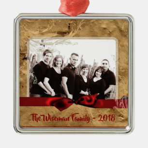 Personalised Christmas Paper Bag PHOTO Ornament