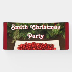 Personalised Christmas Party Banner