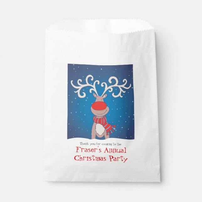 Personalised Christmas party favour bags (Front)