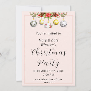 Personalised Christmas Party Invitation
