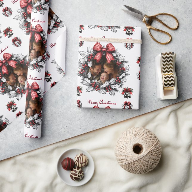 Personalised Christmas Pattern Wrapping Paper (Crafts)
