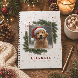 Personalised Christmas Pet Photo – Holiday Notebook