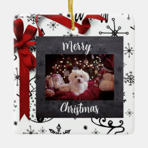 Personalised Christmas Pet Themed Ornament