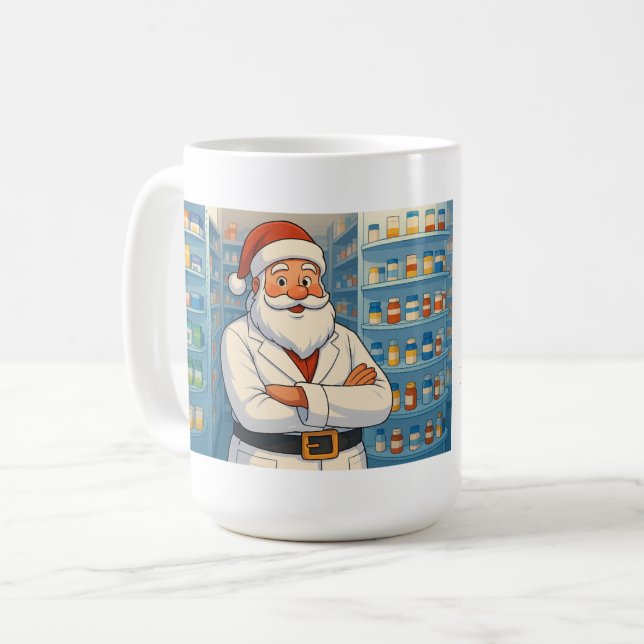 Personalised Christmas Pharmacist Coffee Mug (Front Left)