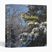 Personalised Christmas Photo Album 3 Ring Binder