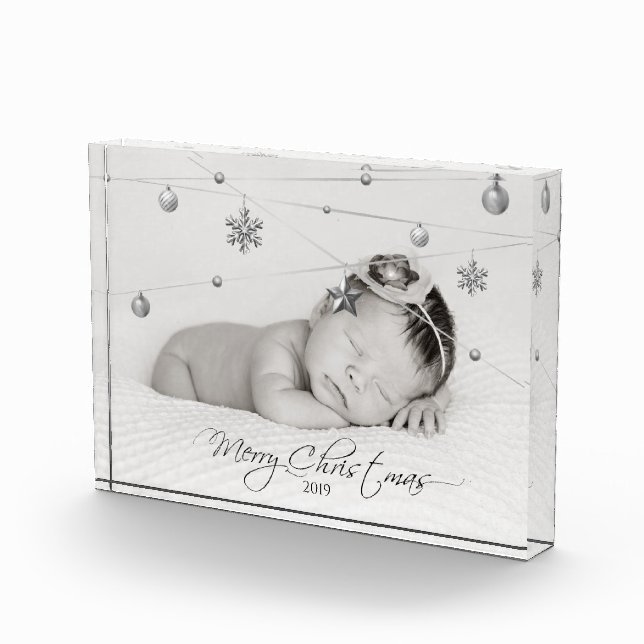 Personalised Christmas Photo and Calligraphy (Right)