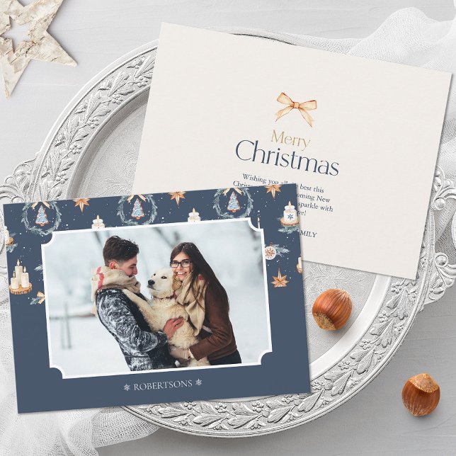Personalised Christmas Photo Card with Family Name (Creator Uploaded)