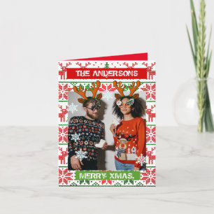 Personalised Christmas photo classic nordic Invitation