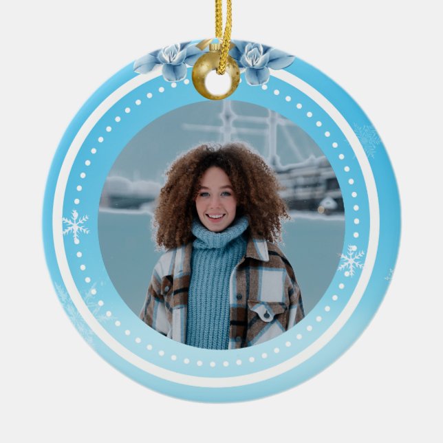 Personalised Christmas Photo Frame  Ornament (Front)