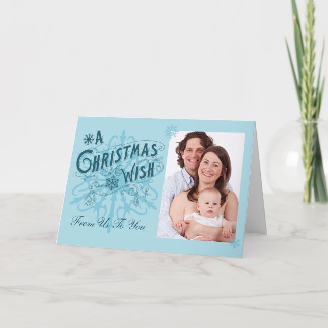 Personalised Christmas Photo Greeting Card (Front)