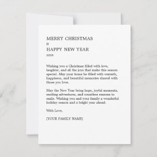 Personalised Christmas Photo Holiday Card