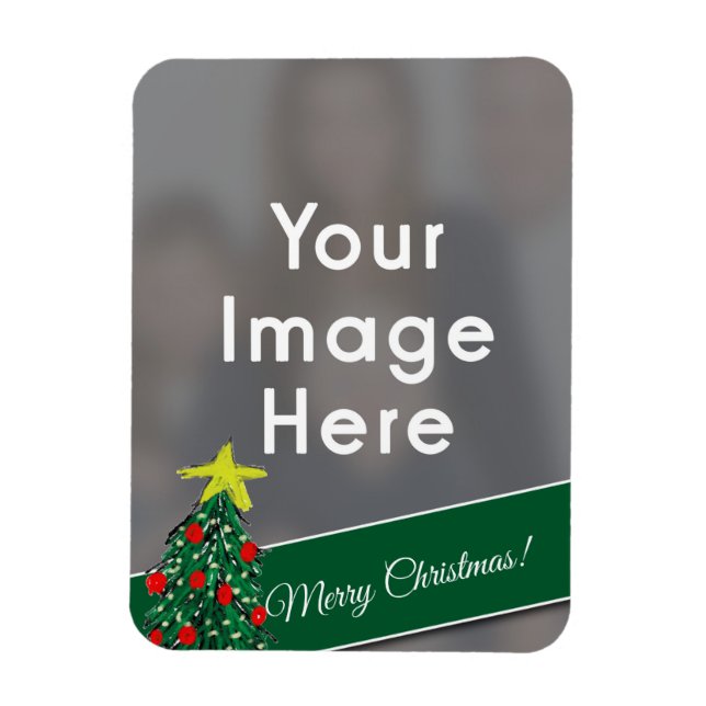 Personalised Christmas Photo Magnet (Vertical)