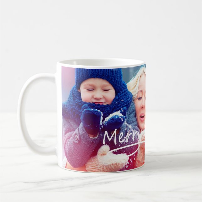 Personalised Christmas Photo Mug (Left)