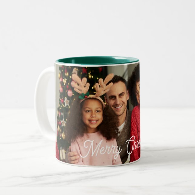 Personalised Christmas Photo Mug (Front Left)
