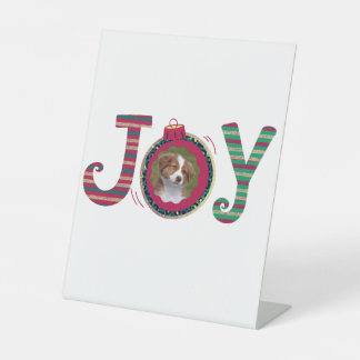 personalised christmas photo pedestal sign
