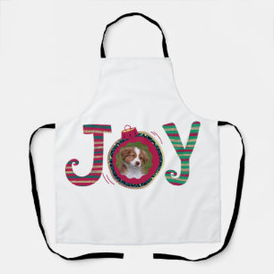personalised christmas photo pedestal sign apron