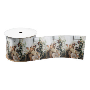 Personalised Christmas Photo Satin Ribbon