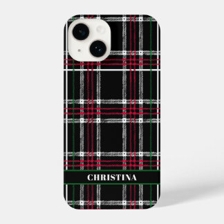 Personalised Christmas Plaid phone case