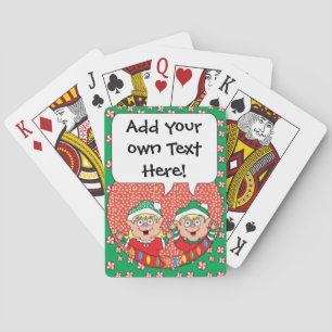 Personalised Christmas Playing Cards
