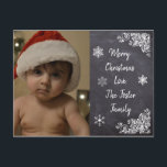 Personalised Christmas Postcard Chalkboard Style<br><div class="desc">Personalised Christmas Postcard Chalkboard Style</div>