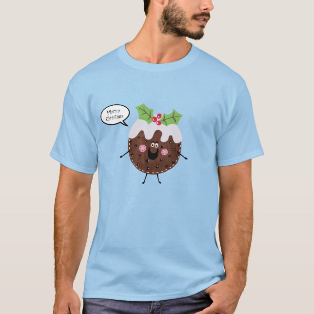 Personalised Christmas Pudding T-Shirt (Front)