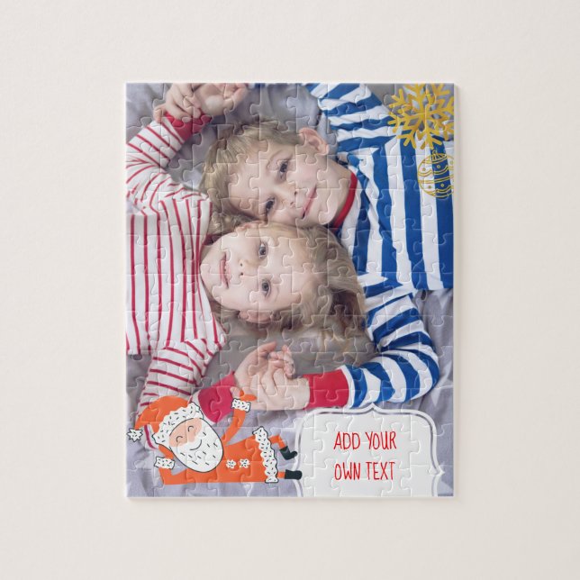 Personalised Christmas puzzle with your own photo (Vertical)