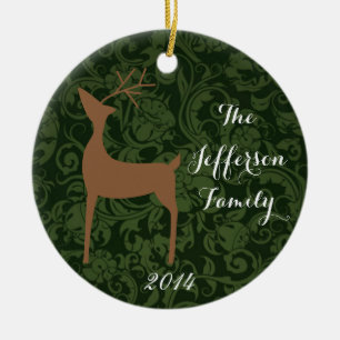 Personalised Christmas Rein Deer Family Ornament
