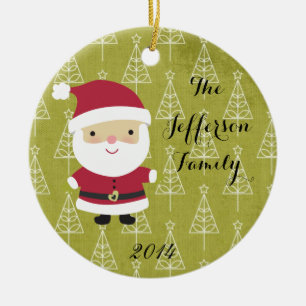 Personalised Christmas Santa Claus Family Ornament