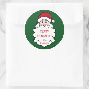 Personalised Christmas Santa Claus Stickers